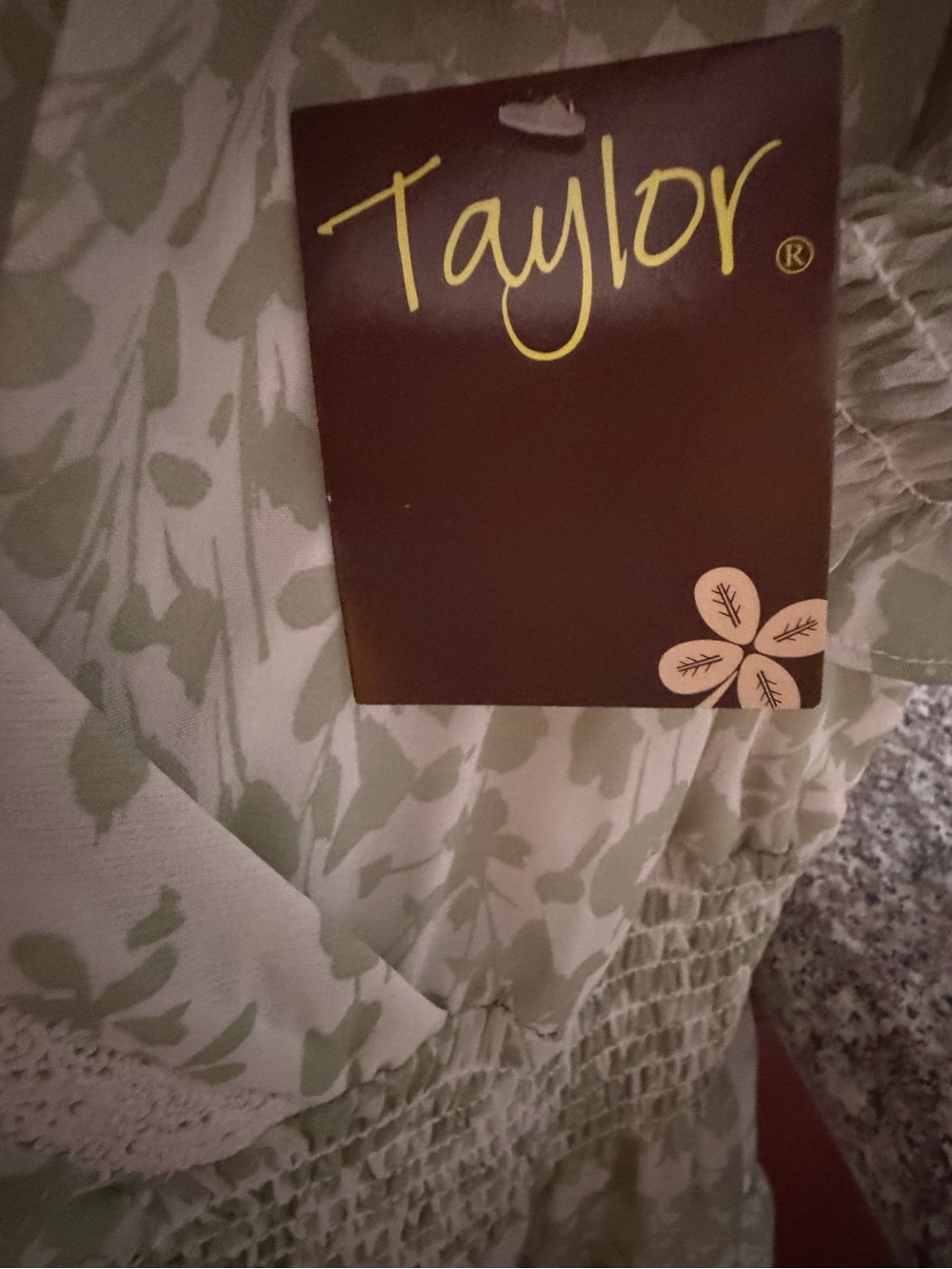 Taylor Sage Floral V-Neck Dress - Picture 4 of 7
